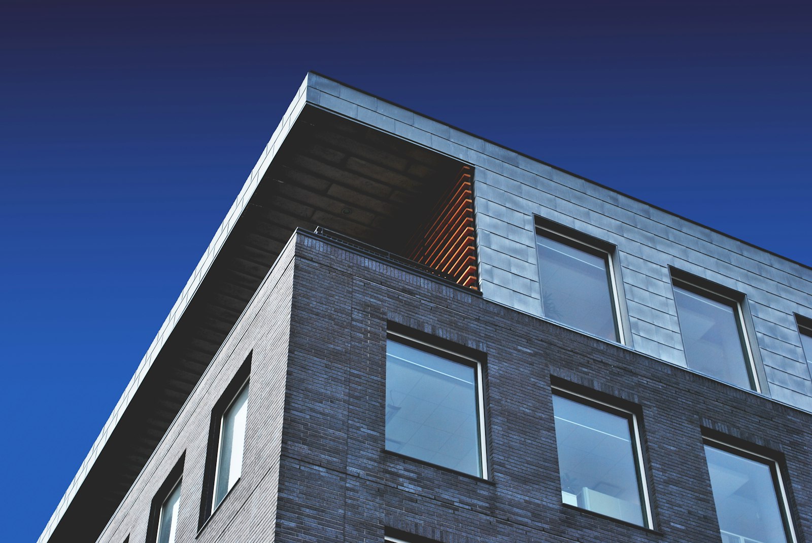 House exterior in warm evening light